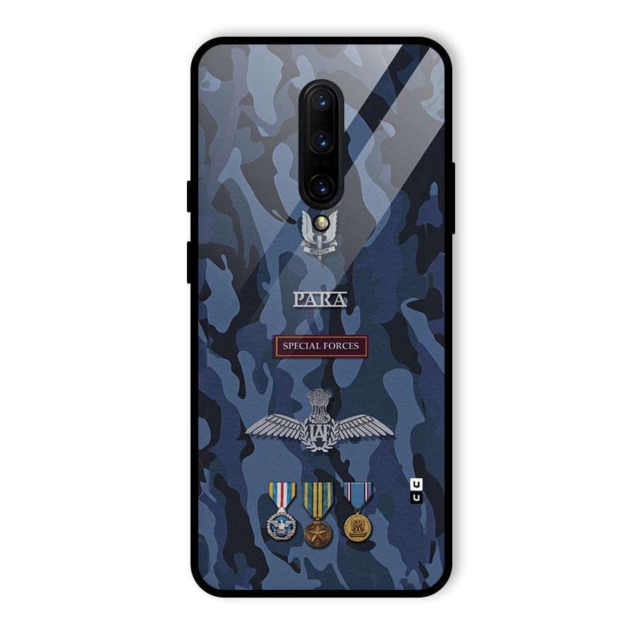 Special Forces Badge Glass Back Case for OnePlus 7 Pro