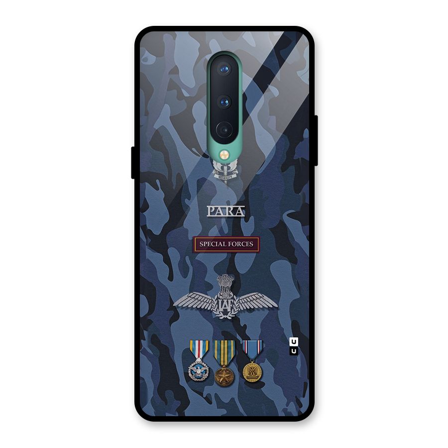 Special Forces Badge Glass Back Case for OnePlus 8