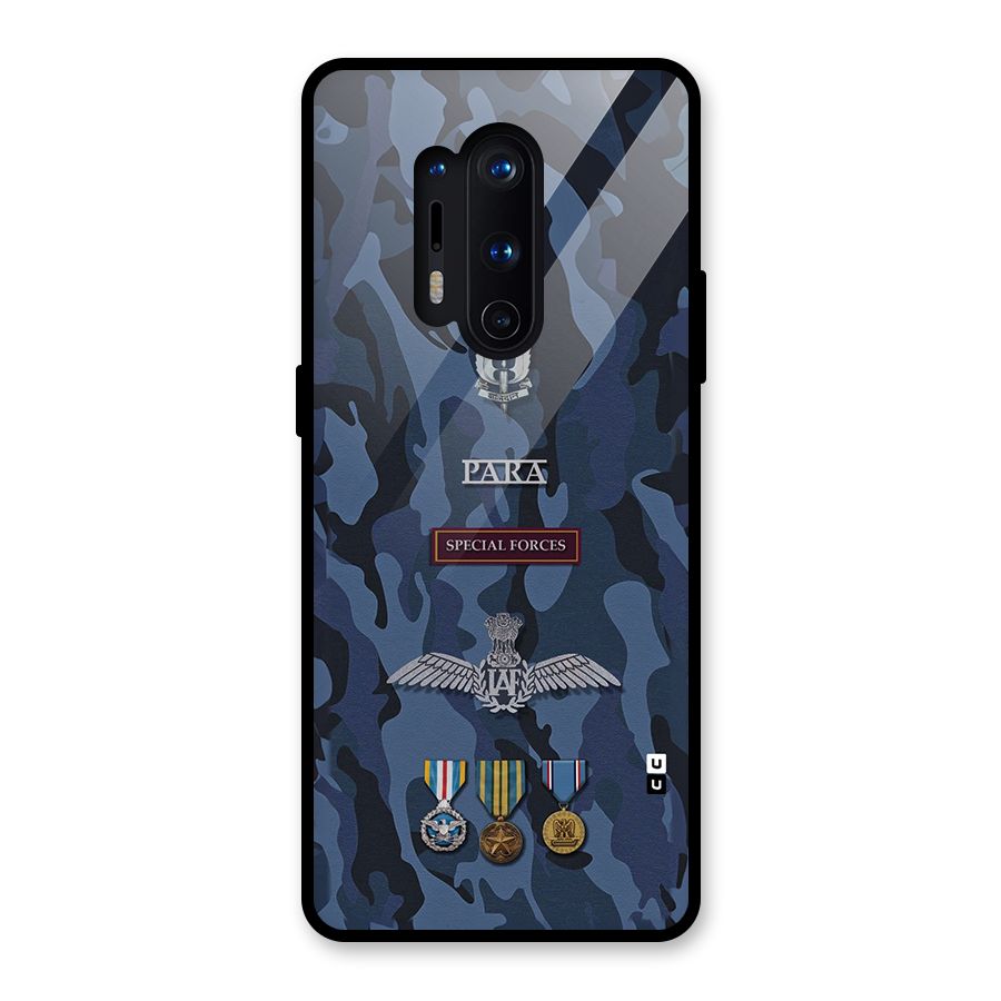 Special Forces Badge Glass Back Case for OnePlus 8 Pro