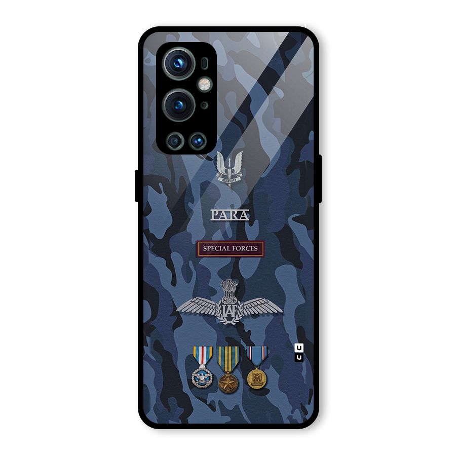 Special Forces Badge Glass Back Case for OnePlus 9 Pro