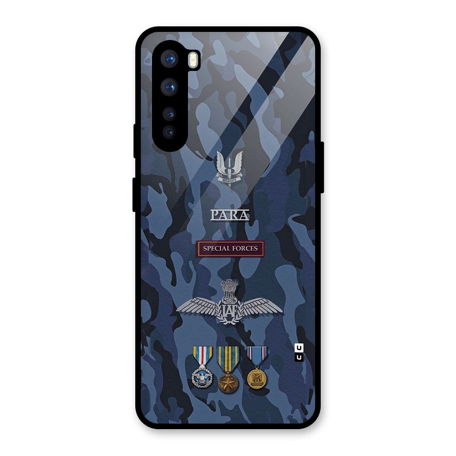Special Forces Badge Glass Back Case for OnePlus Nord