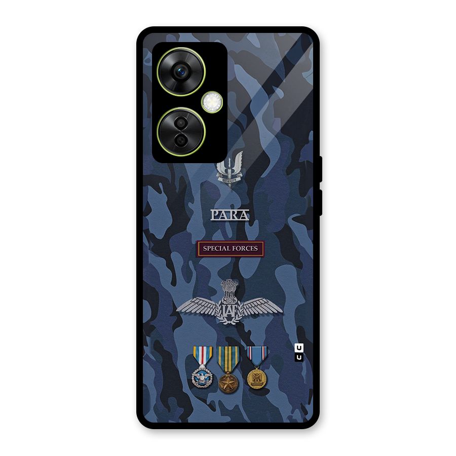 Special Forces Badge Glass Back Case for OnePlus Nord CE 3 Lite