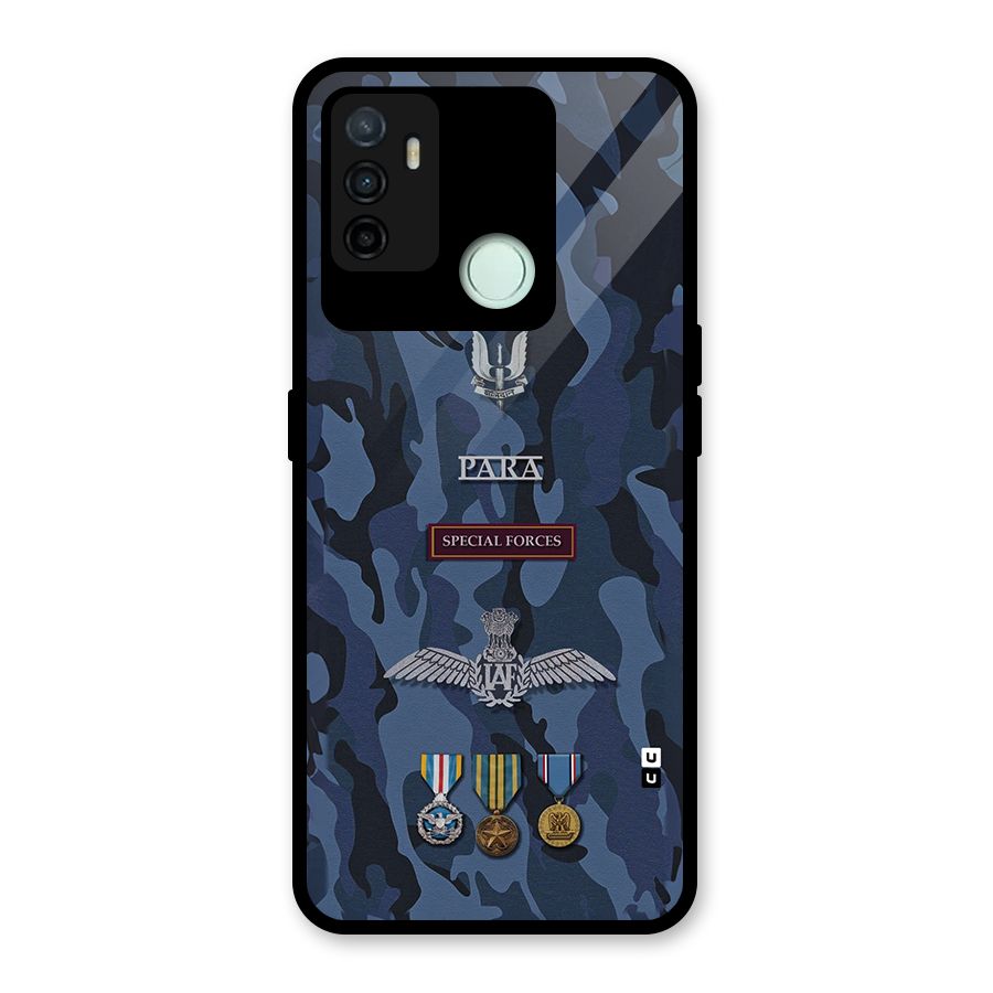 Special Forces Badge Glass Back Case for Oppo A53