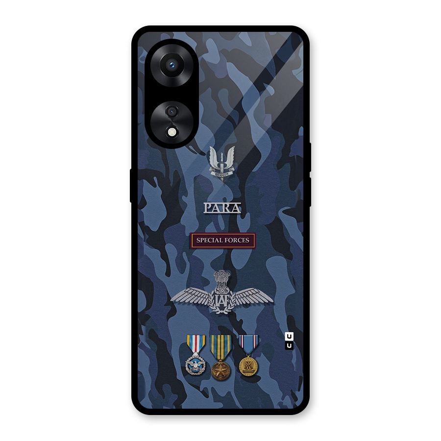 Special Forces Badge Glass Back Case for Oppo A78