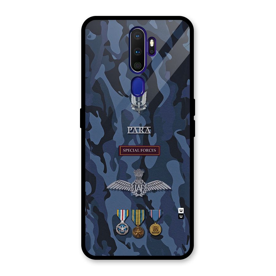 Special Forces Badge Glass Back Case for Oppo A9 (2020)