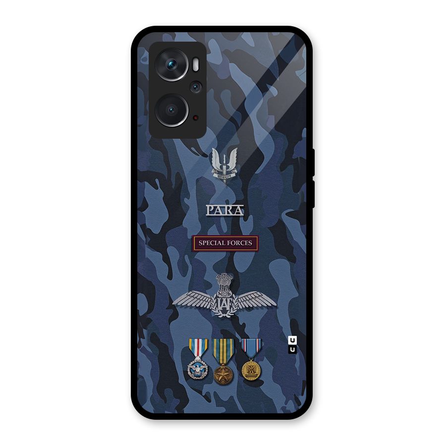 Special Forces Badge Glass Back Case for Oppo K10 4G