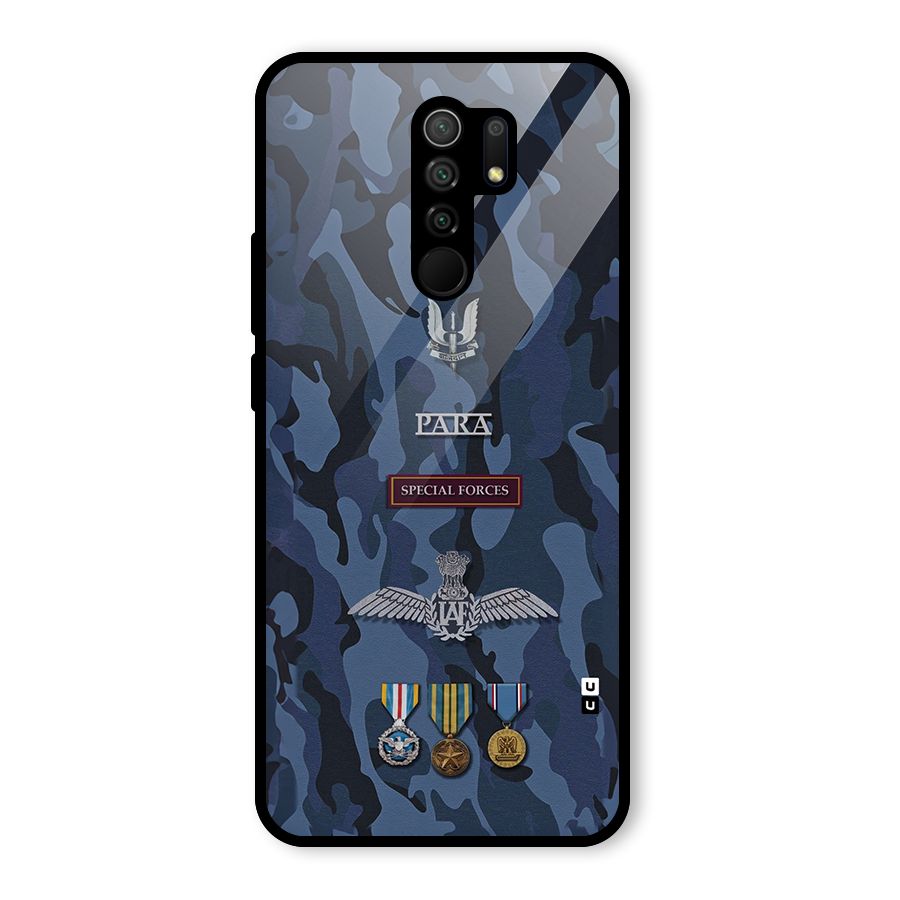 Special Forces Badge Glass Back Case for Poco M2
