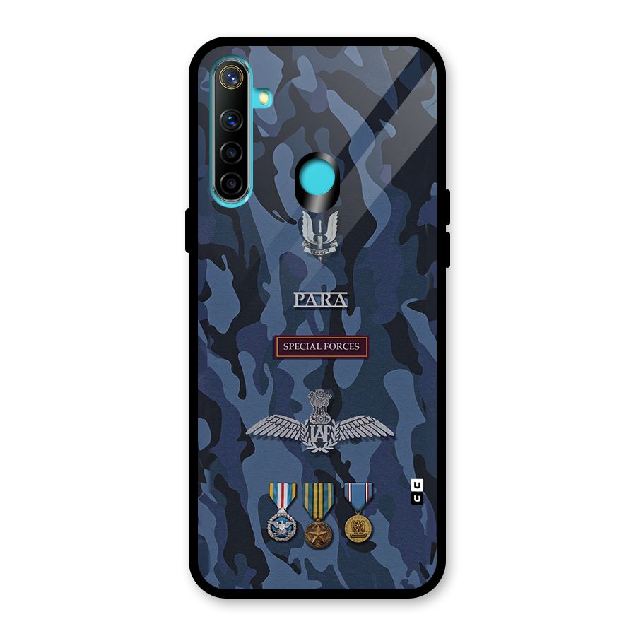Special Forces Badge Glass Back Case for Realme 5