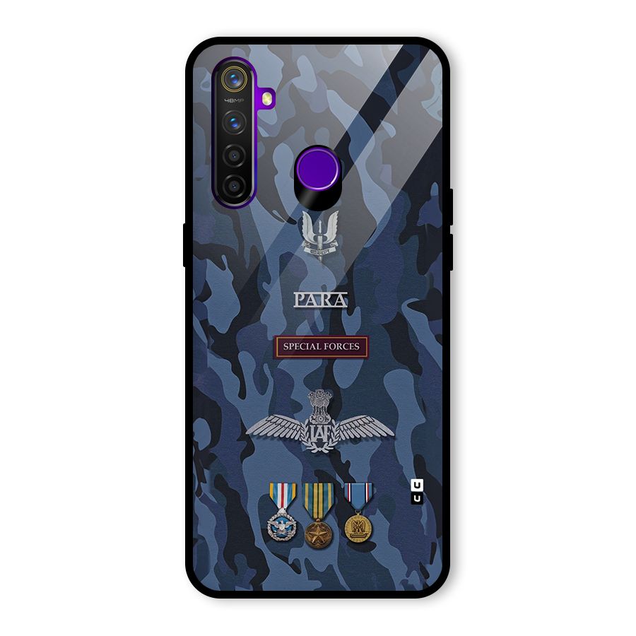 Special Forces Badge Glass Back Case for Realme 5 Pro