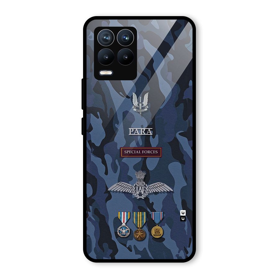 Special Forces Badge Glass Back Case for Realme 8