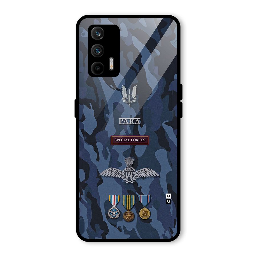 Special Forces Badge Glass Back Case for Realme GT 5G