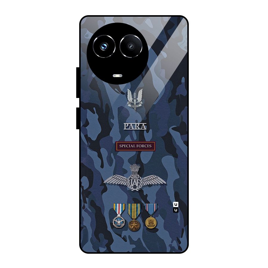 Special Forces Badge Glass Back Case for Realme Narzo 60X