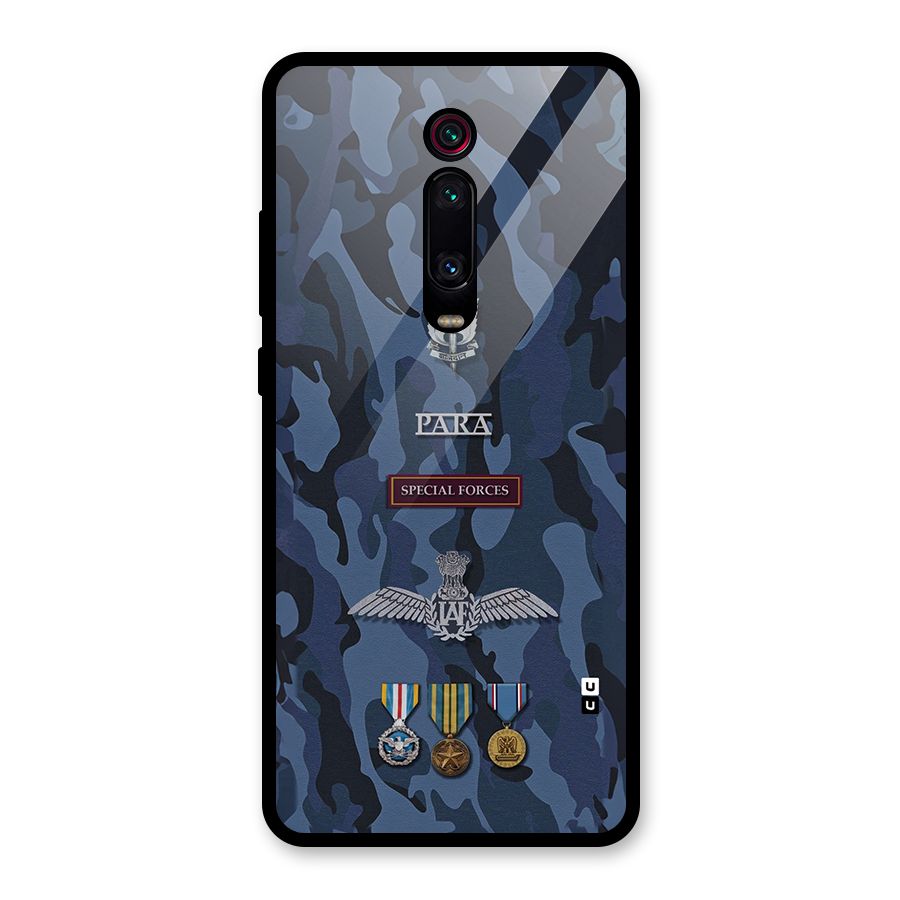 Special Forces Badge Glass Back Case for Redmi K20