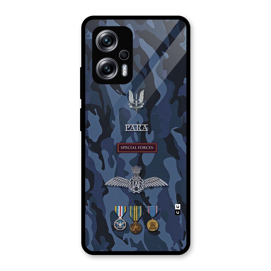 Special Forces Badge Glass Back Case for Redmi K50i