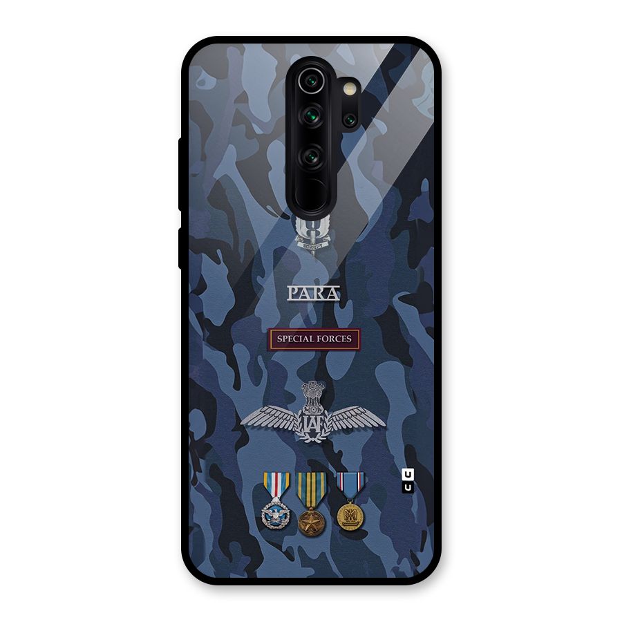 Special Forces Badge Glass Back Case for Redmi Note 8 Pro