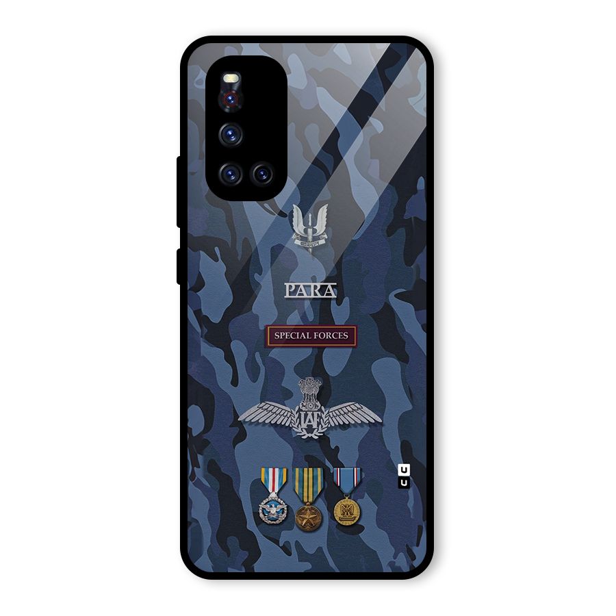 Special Forces Badge Glass Back Case for Vivo V19