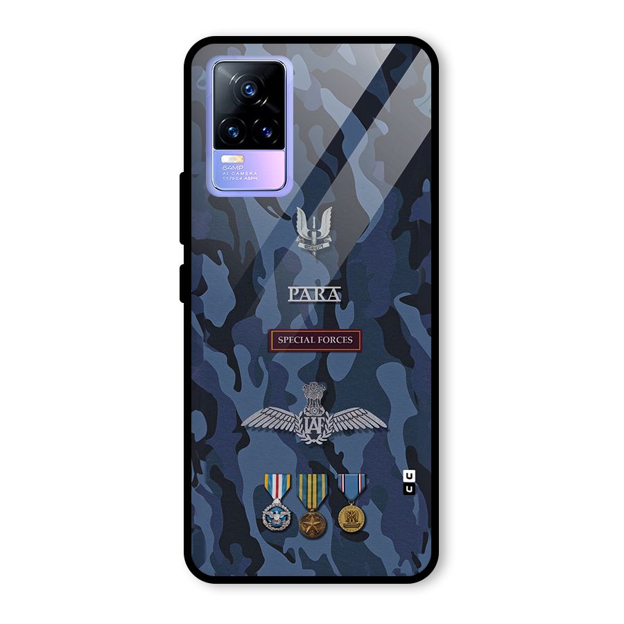 Special Forces Badge Glass Back Case for Vivo Y73