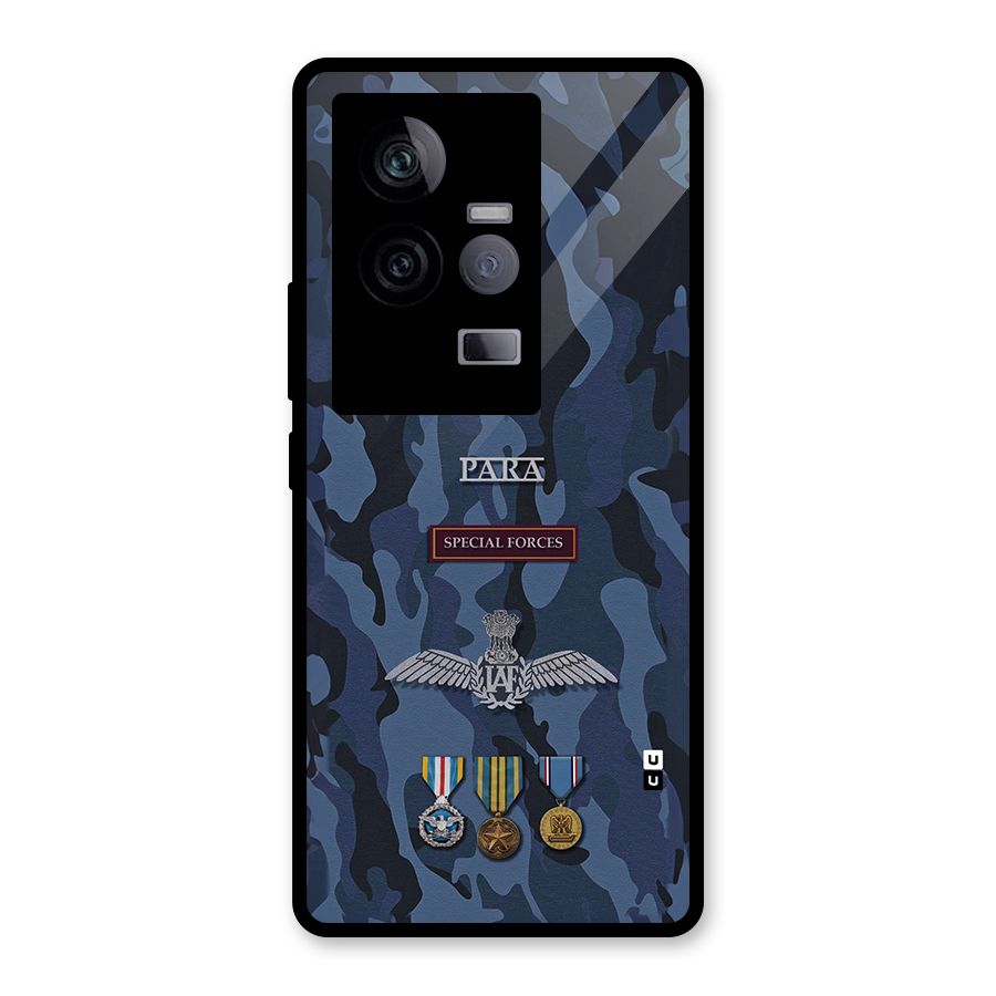 Special Forces Badge Glass Back Case for Vivo iQOO 11 5G