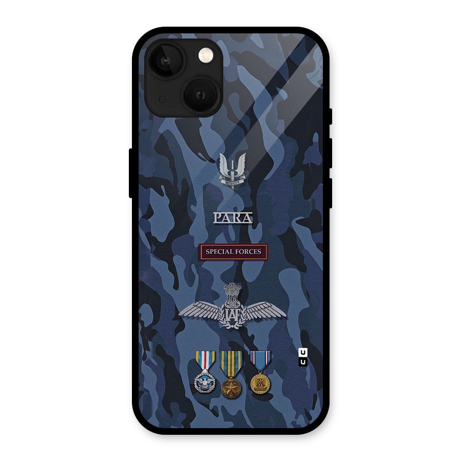 Special Forces Badge Glass Back Case for iPhone 13