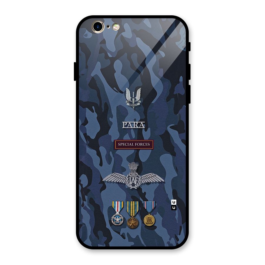 Special Forces Badge Glass Back Case for iPhone 6 6S