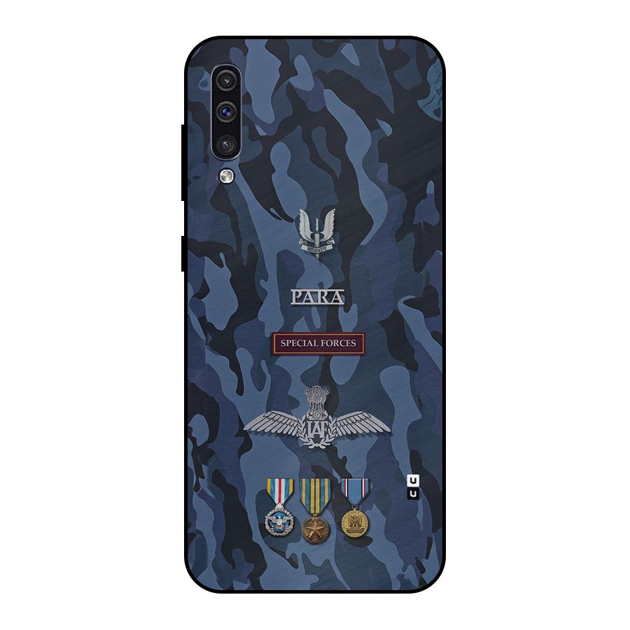 Special Forces Badge Metal Back Case for Galaxy A50s