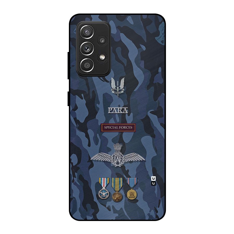 Special Forces Badge Metal Back Case for Galaxy A52s 5G