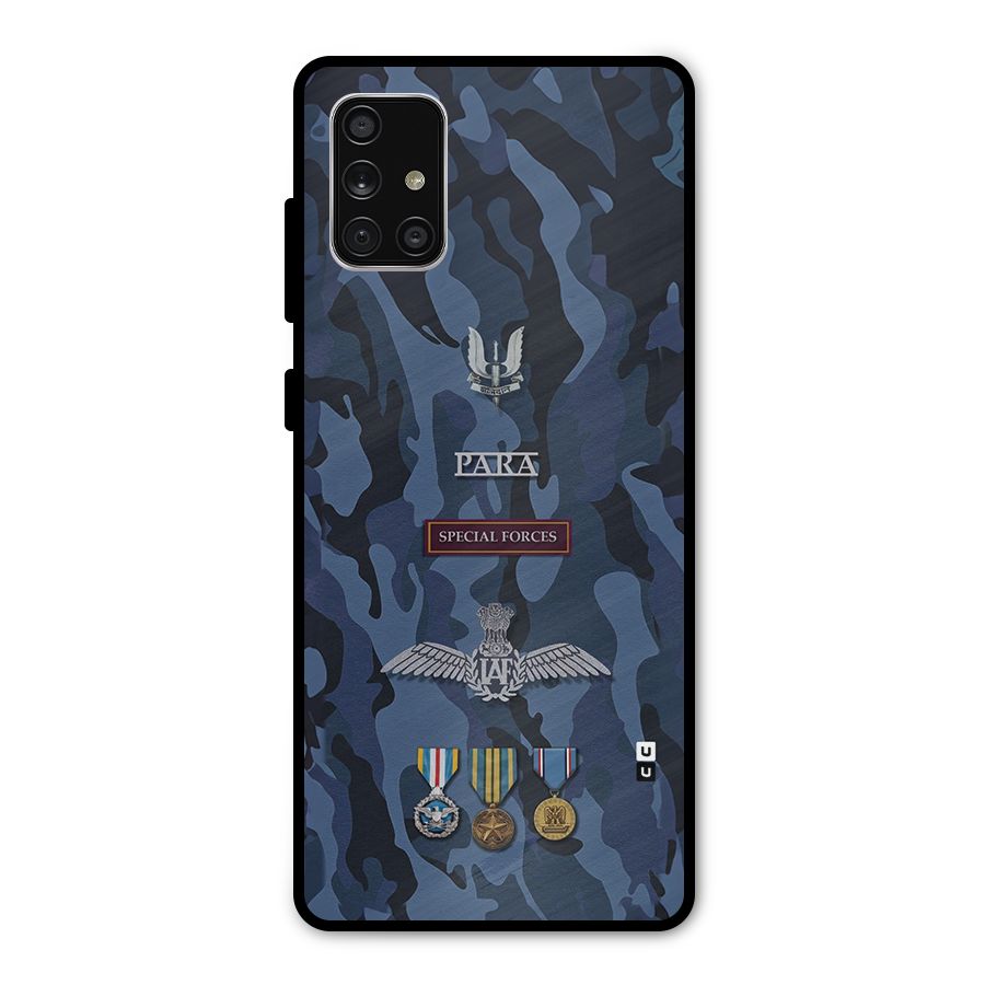 Special Forces Badge Metal Back Case for Galaxy A71