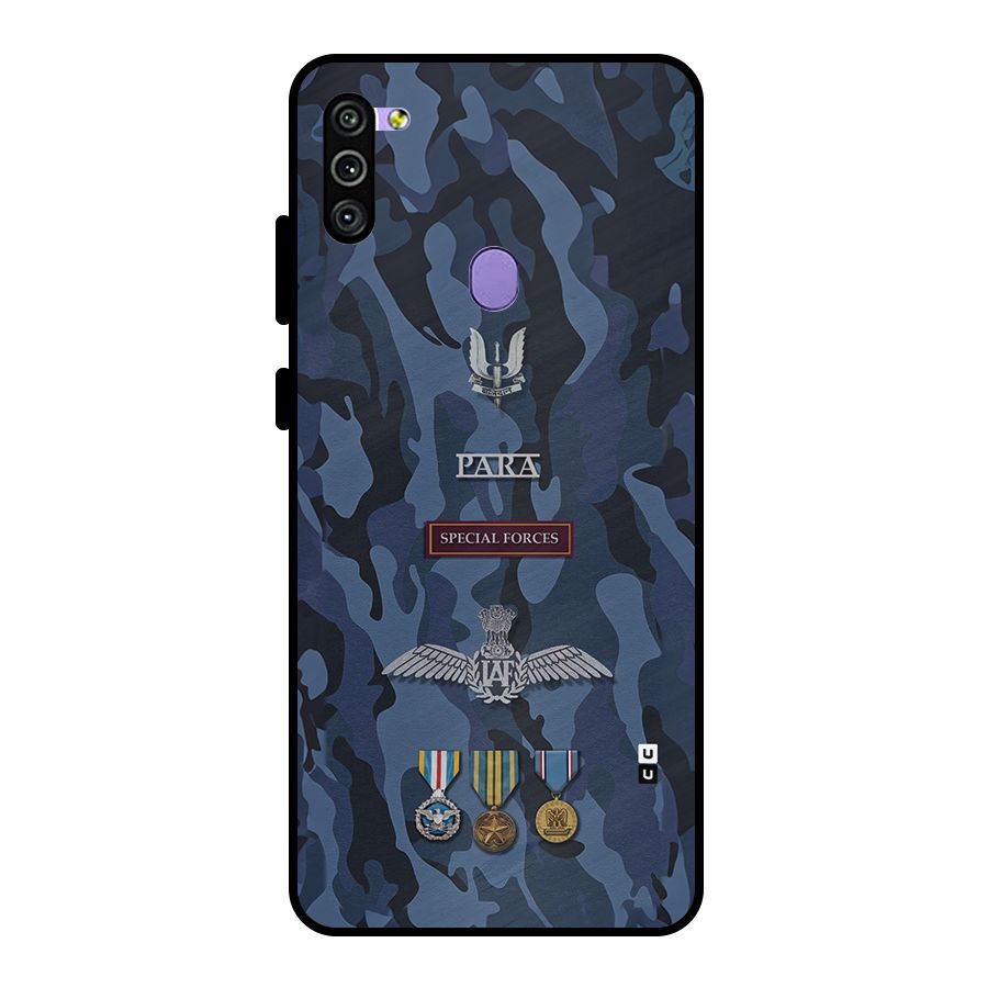 Special Forces Badge Metal Back Case for Galaxy M11
