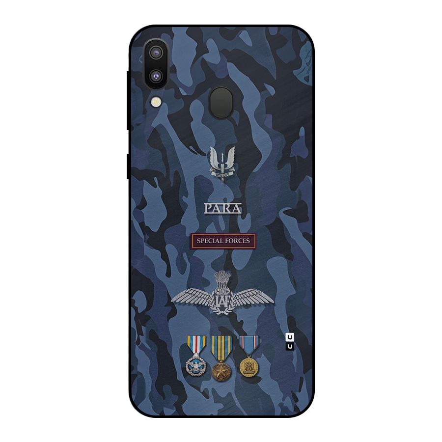 Special Forces Badge Metal Back Case for Galaxy M20
