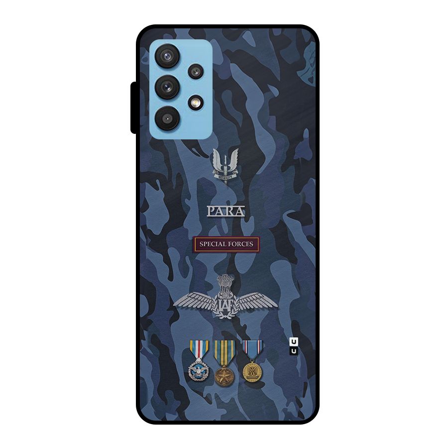 Special Forces Badge Metal Back Case for Galaxy M32 5G