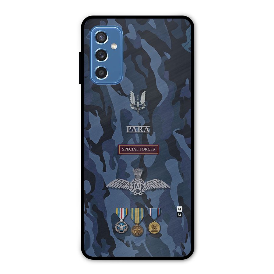 Special Forces Badge Metal Back Case for Galaxy M52 5G