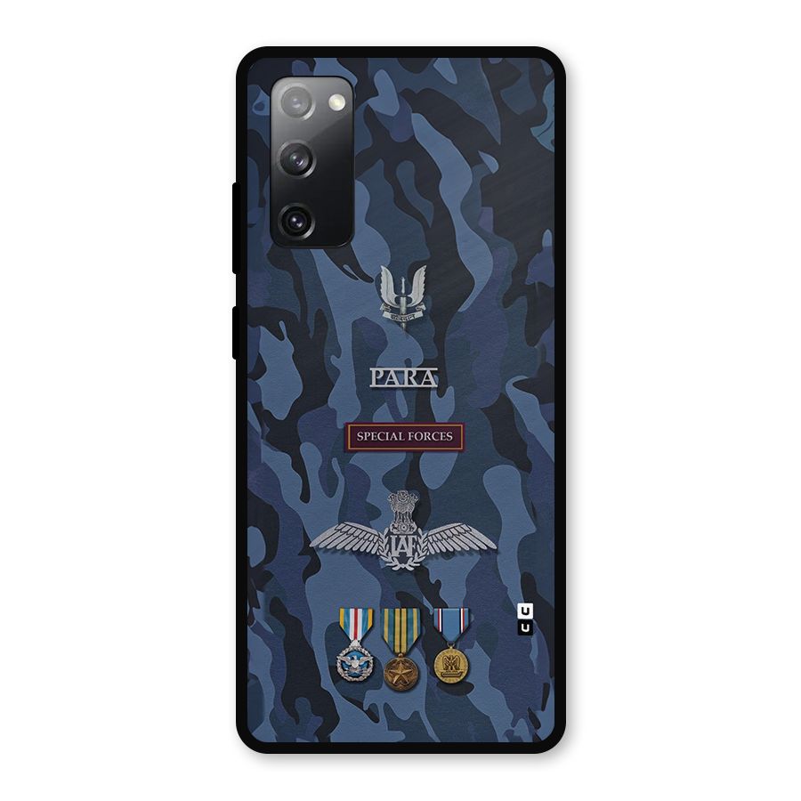 Special Forces Badge Metal Back Case for Galaxy S20 FE