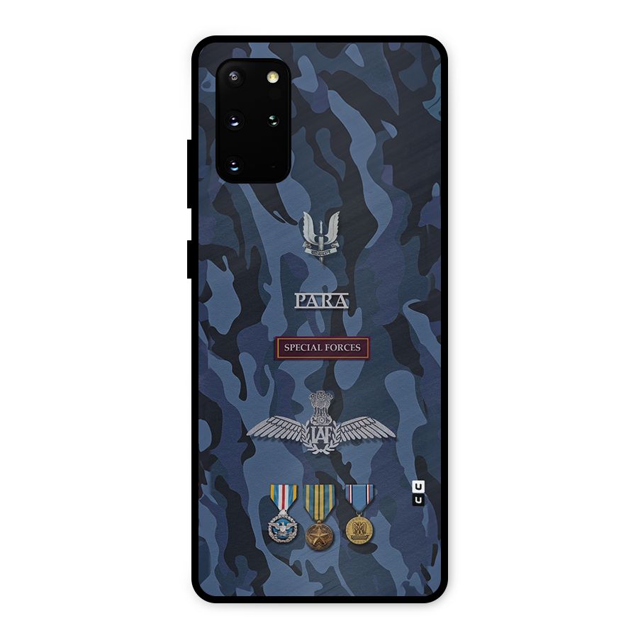 Special Forces Badge Metal Back Case for Galaxy S20 Plus