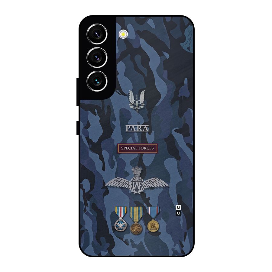Special Forces Badge Metal Back Case for Galaxy S22 5G