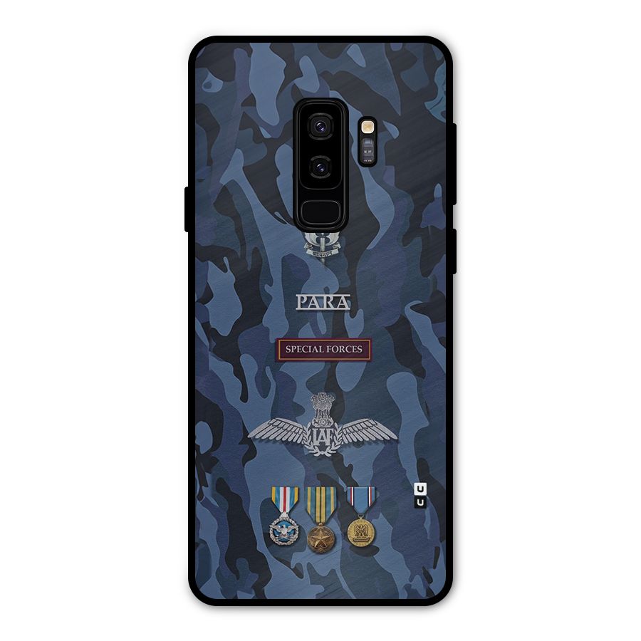 Special Forces Badge Metal Back Case for Galaxy S9 Plus