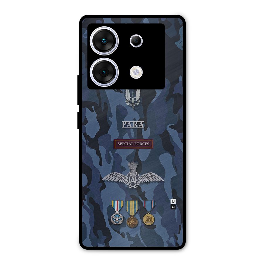 Special Forces Badge Metal Back Case for Infinix Zero 30 5G