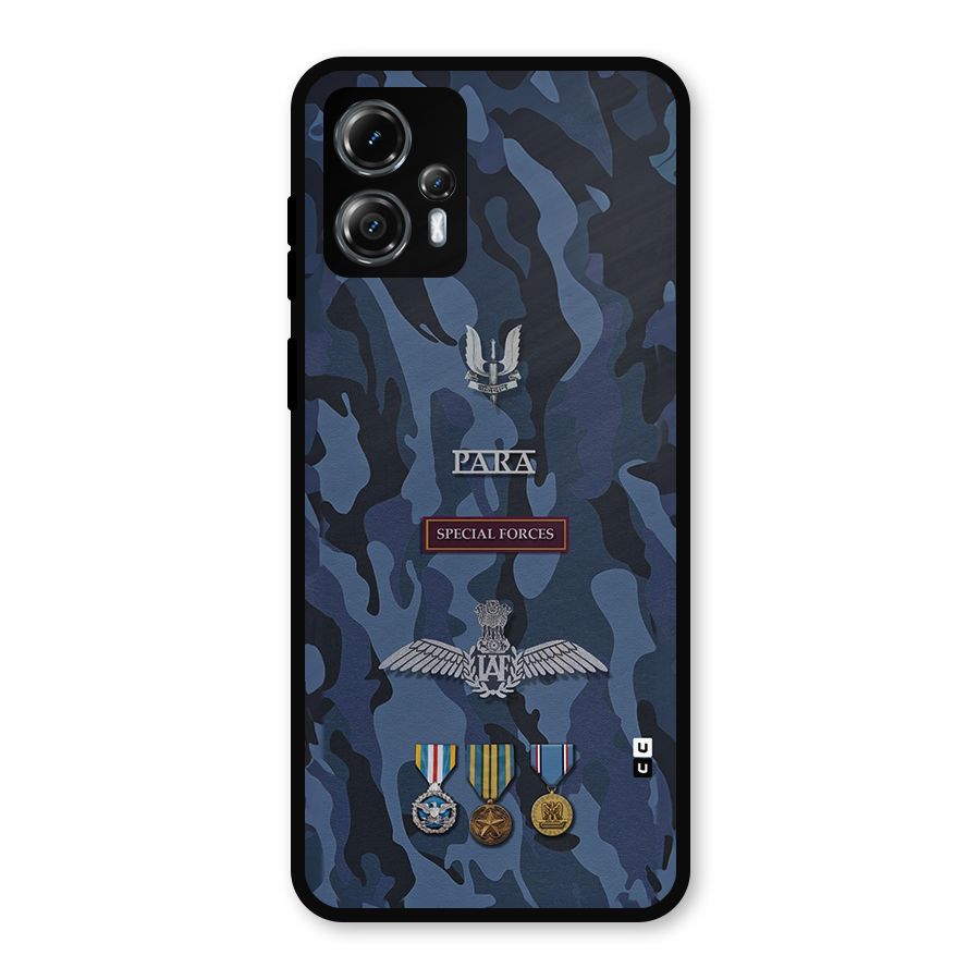 Special Forces Badge Metal Back Case for Moto G13
