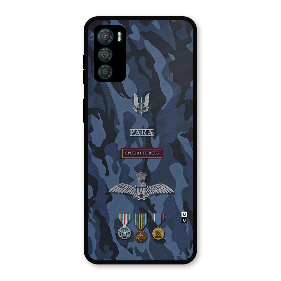 Special Forces Badge Metal Back Case for Moto G42