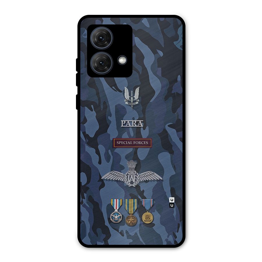 Special Forces Badge Metal Back Case for Moto G84
