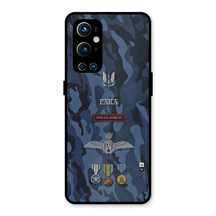 Special Forces Badge Metal Back Case for OnePlus 9 Pro
