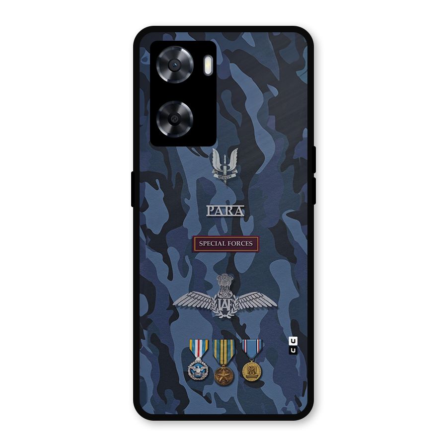 Special Forces Badge Metal Back Case for Oppo A77