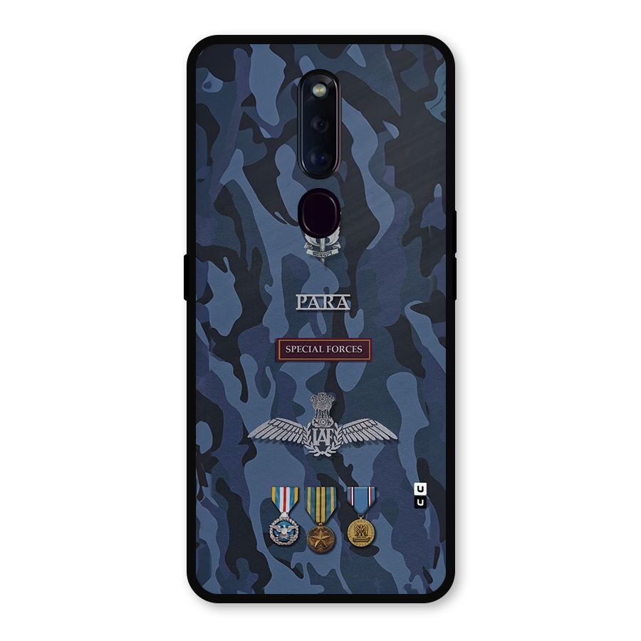 Special Forces Badge Metal Back Case for Oppo F11 Pro