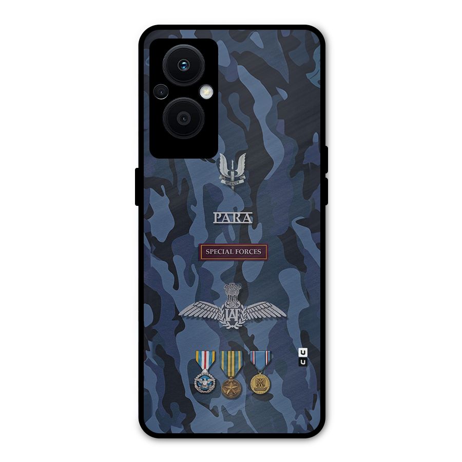 Special Forces Badge Metal Back Case for Oppo F21s Pro 5G
