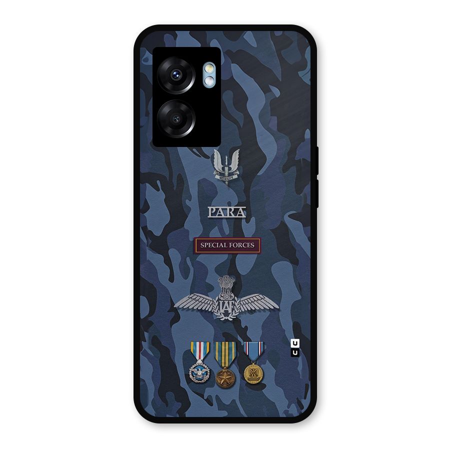Special Forces Badge Metal Back Case for Oppo K10 (5G)