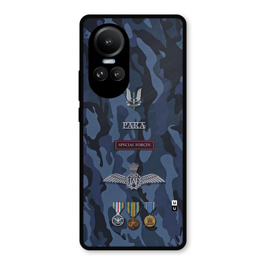Special Forces Badge Metal Back Case for Oppo Reno10 Pro
