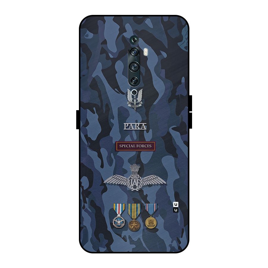 Special Forces Badge Metal Back Case for Oppo Reno2 Z