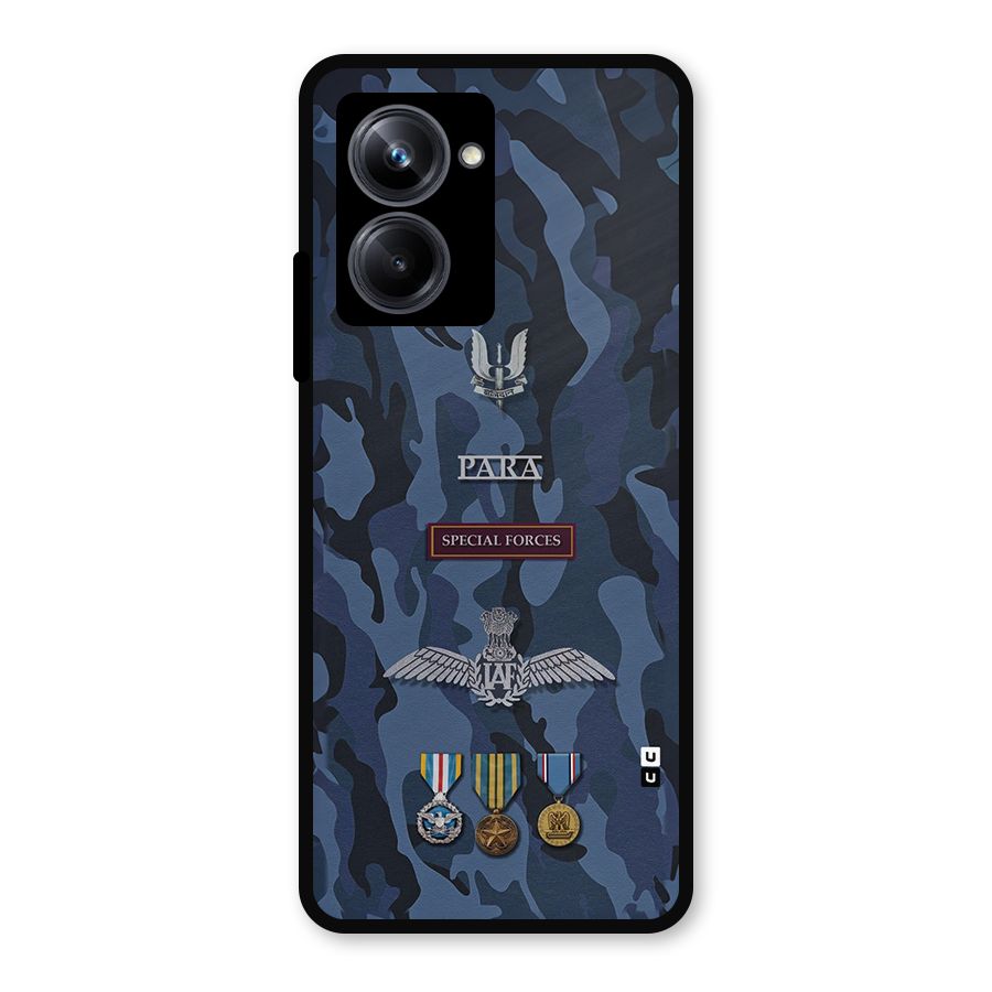 Special Forces Badge Metal Back Case for Realme 10 Pro