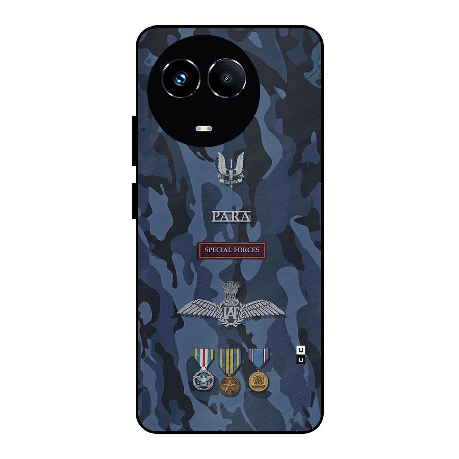 Special Forces Badge Metal Back Case for Realme 11 5G