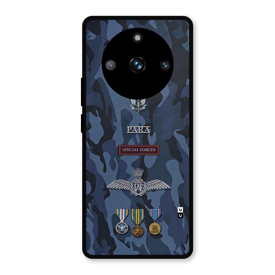 Special Forces Badge Metal Back Case for Realme 11 Pro
