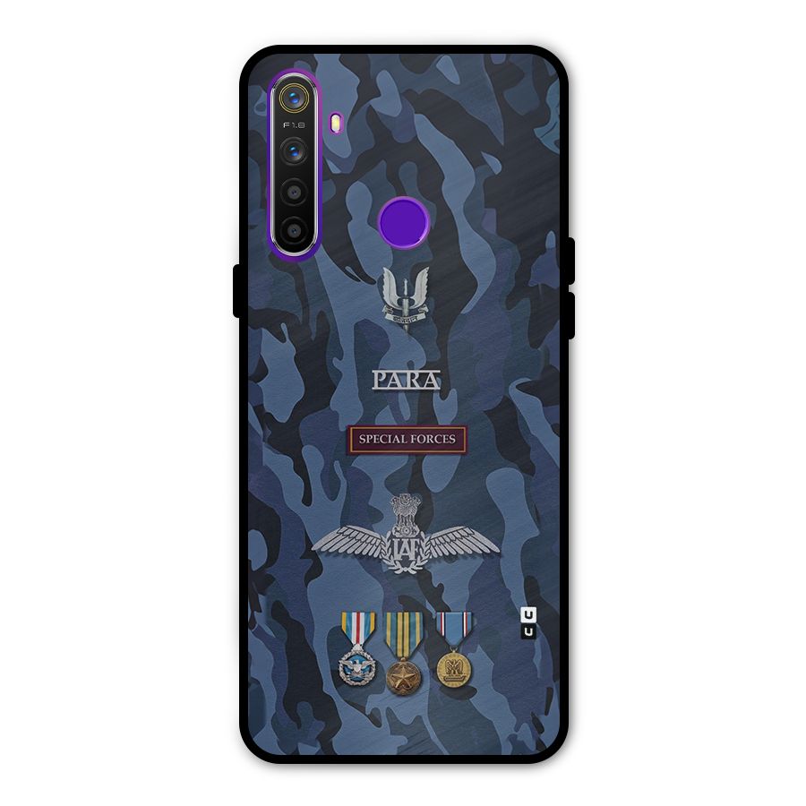 Special Forces Badge Metal Back Case for Realme 5